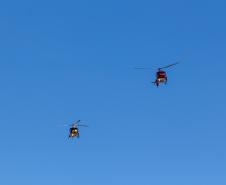Helicopteros em ação