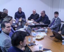 Foto da reunião de indenização da Petrobras