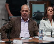 Foto de autoridades em evento