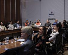 Foto de reunião de autoridades