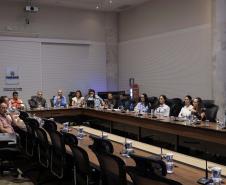 Foto de reunião de autoridades