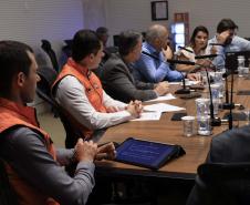 Foto de reunião de autoridades