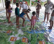 Tenda Ambiental promove ações para crianças e adultos no Litoral