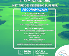 Convite para o 4º Seminário das IES da Bacia do Paranapanema