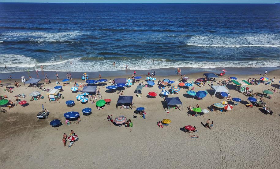 Vista aérea da praia de Matinhos