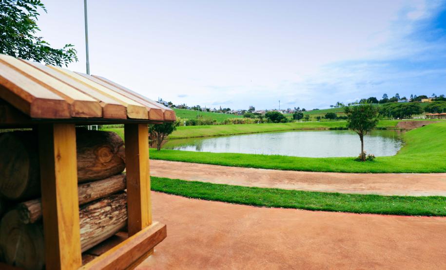 Foto de lago do parque